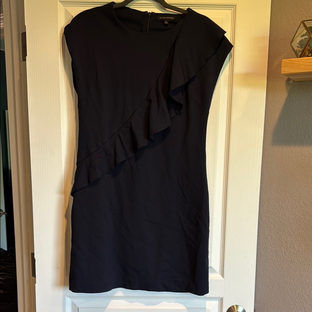 Banana Republic Midnight Asymmetrical Dress